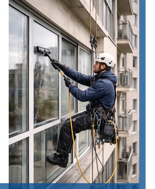 Мойка балконного остекления в Сосногорске от 3611 р. | ВЫСОТНИК-Сно