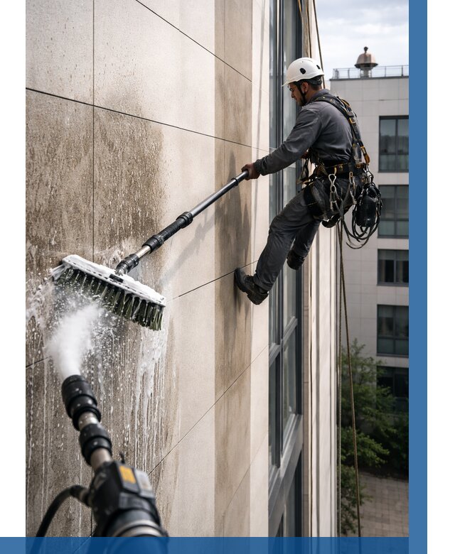 Мойка фасада из керамогранита в Сосногорске от 309 р. | ВЫСОТНИК-Сно