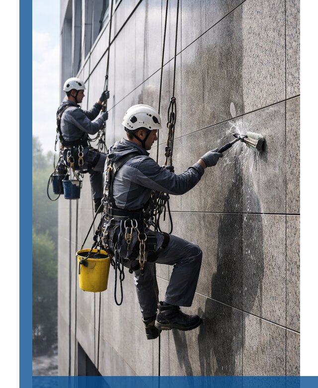 Профессиональная мойка фасада из керамогранита в Сосногорске