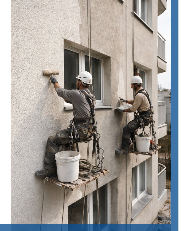 Нанесение короеда на фасад в Сосногорске от 464 р. | ВЫСОТНИК-Сно