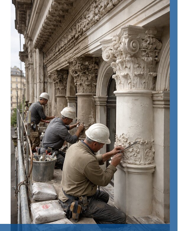 Реставрация фасадной лепнины в Сосногорске от 2579 р. | ВЫСОТНИК-Сно