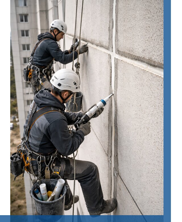 Герметизация межпанельных швов в Сосногорске от 722 р. | ВЫСОТНИК-Сно