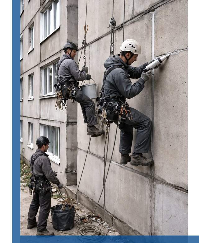 Герметизация межпанельных швов в Сосногорске с гарантией герметичности