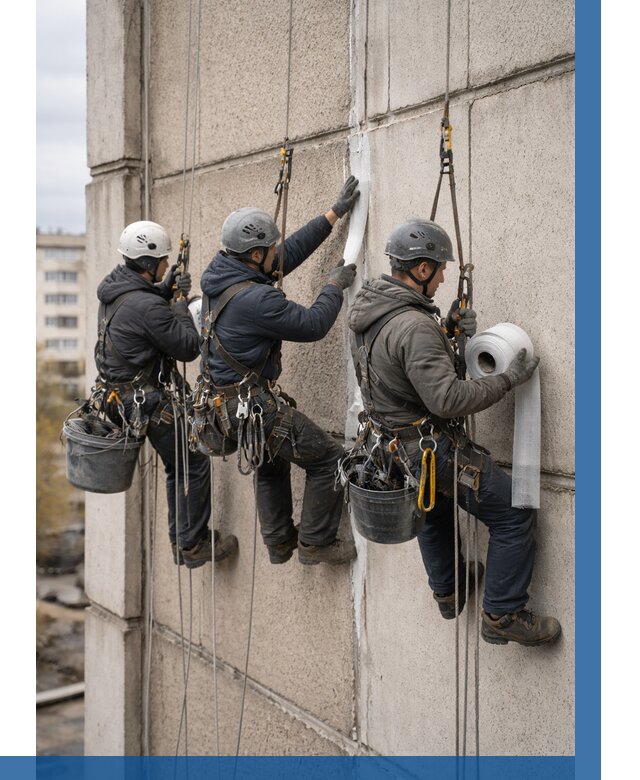 Ремонт межпанельных швов в Сосногорске от 774 р. | ВЫСОТНИК-Сно