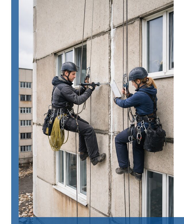 Герметизация межпанельных швов тёплым швом в Сосногорске