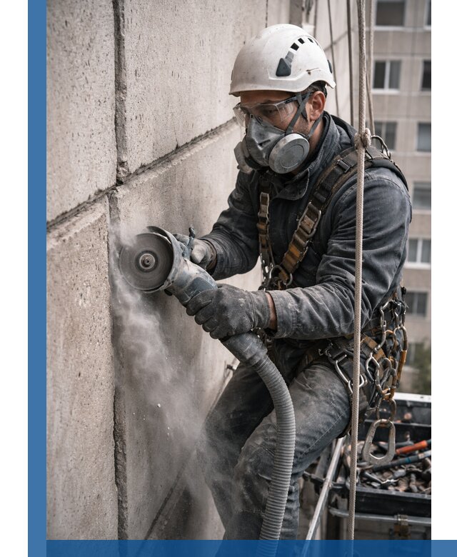 Штробление межпанельных швов в Сосногорске качественно и быстро