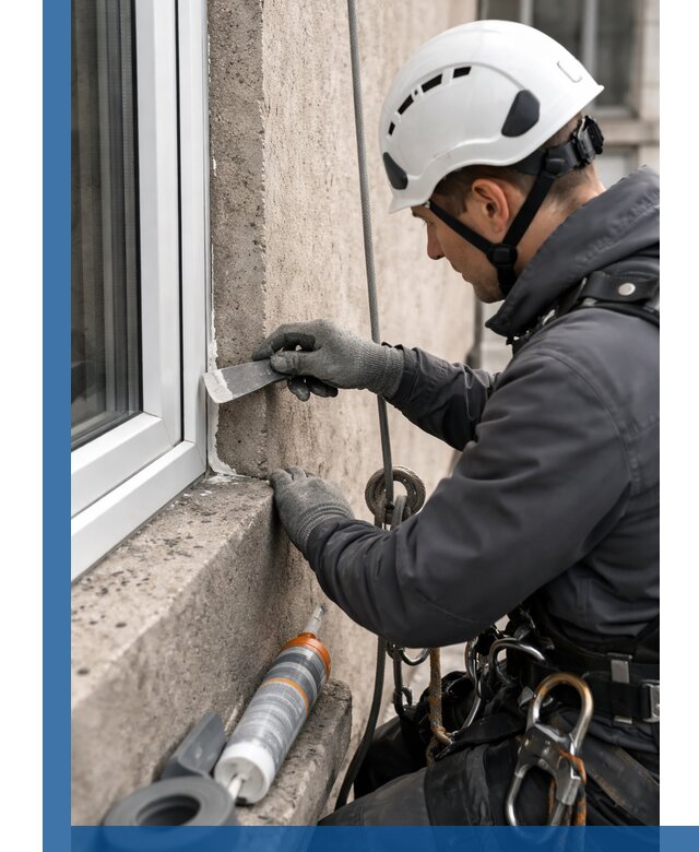 Герметизация монтажных швов окон в Сосногорске с гарантией качества