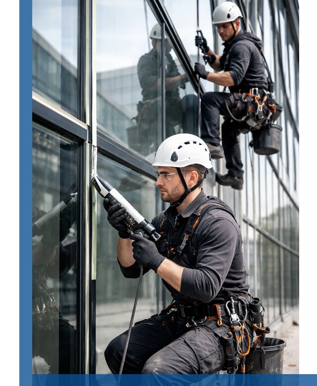 Герметизация витражных швов в Сосногорске для зданий и фасадов