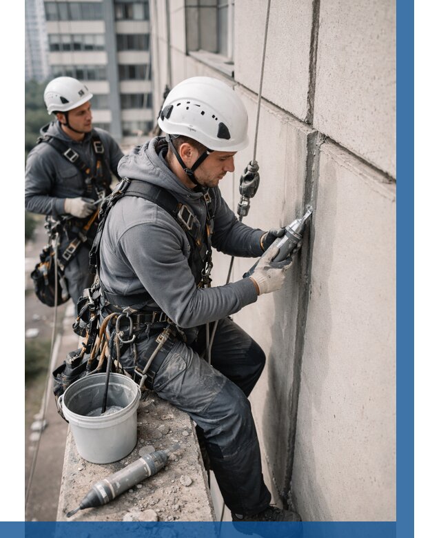 Ремонт деформационных швов здания в Сосногорске от 1032 р. | ВЫСОТНИК-Сно