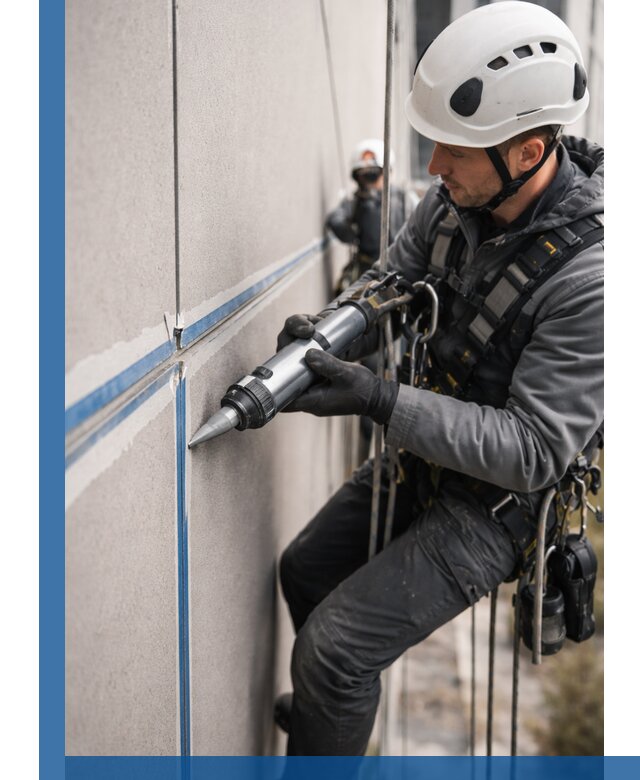 Герметизация стыков фасадных панелей в Сосногорске качественно и быстро