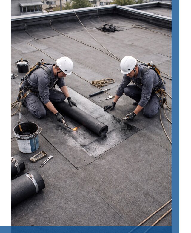 Ремонт мягкой кровли под ключ в Сосногорске от 722 р. | ВЫСОТНИК-Сно