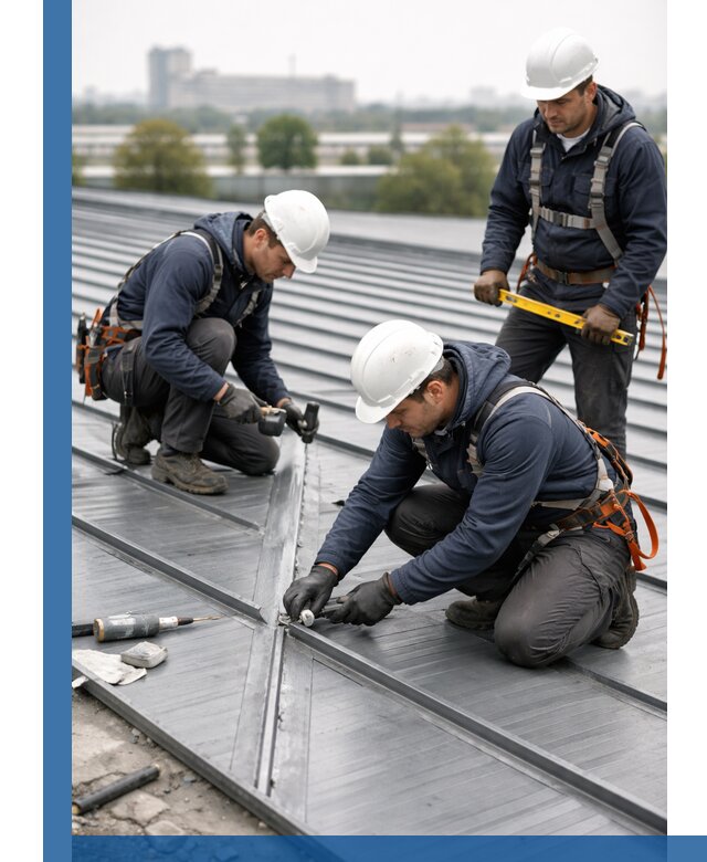 Ремонт фальцевой кровли в Сосногорске срочно и качественно