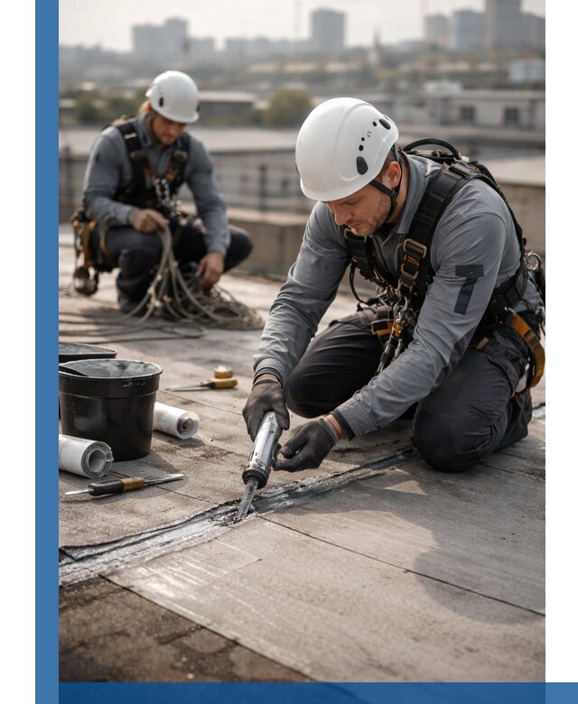 Аварийное и капитальное устранение протечек кровли в Сосногорске