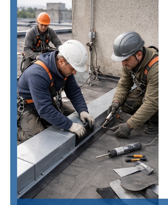 Ремонт кровельных примыканий в Сосногорске профессионально