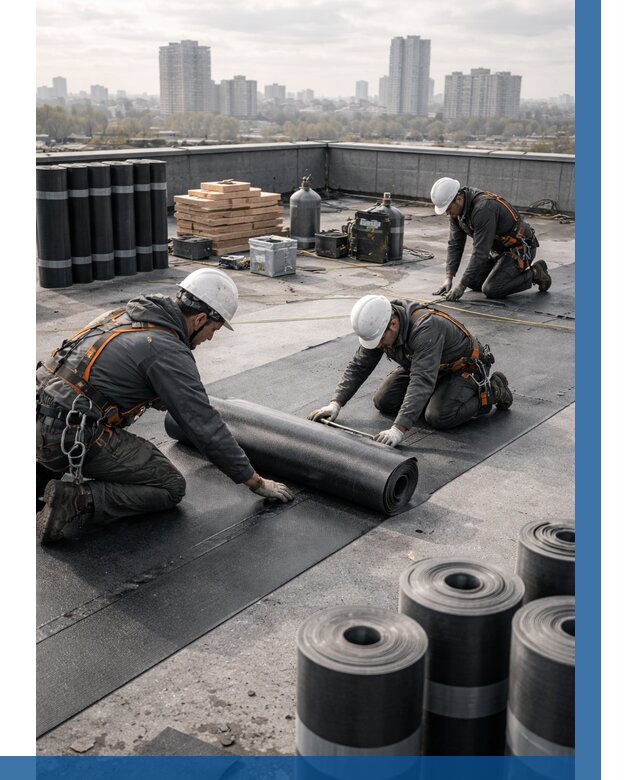 Монтаж мягкой кровли под ключ в Сосногорске от 464 р. | ВЫСОТНИК-Сно