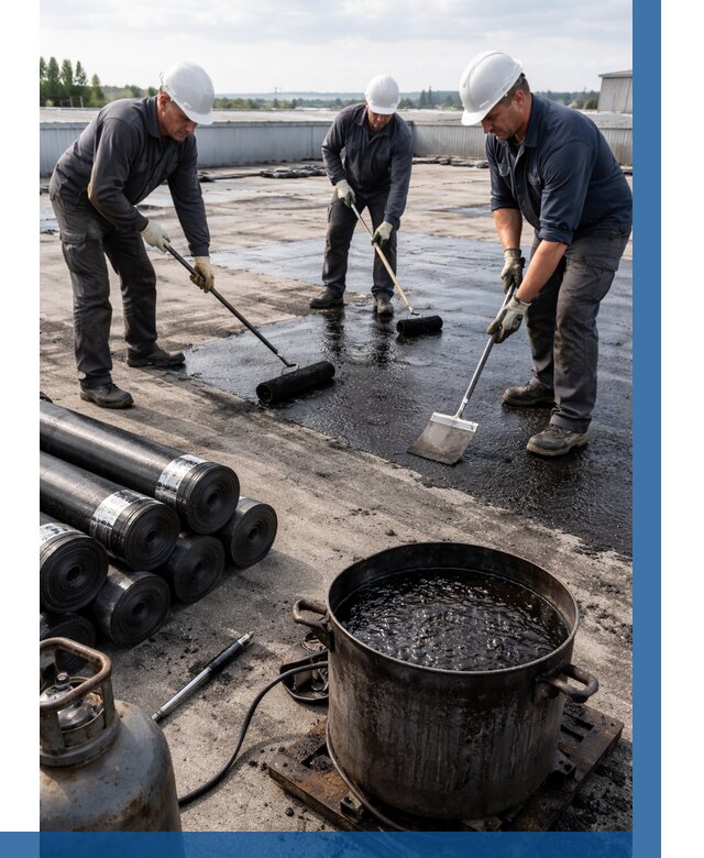 Гидроизоляция кровли мастикой в Сосногорске от 619 р. | ВЫСОТНИК-Сно