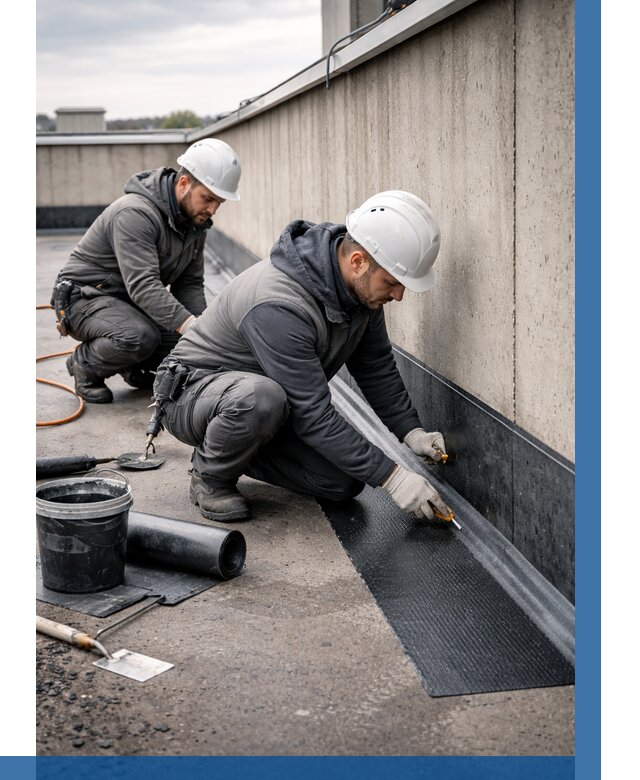 Гидроизоляция примыканий на кровле в Сосногорске от 928 р. | ВЫСОТНИК-Сно