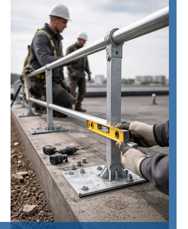 Монтаж кровельного ограждения в Сосногорске от 1238 р. | ВЫСОТНИК-Сно