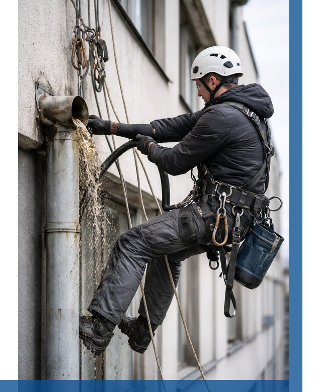 Прочистка водосточных труб в Сосногорске от 3611 р. | ВЫСОТНИК-Сно