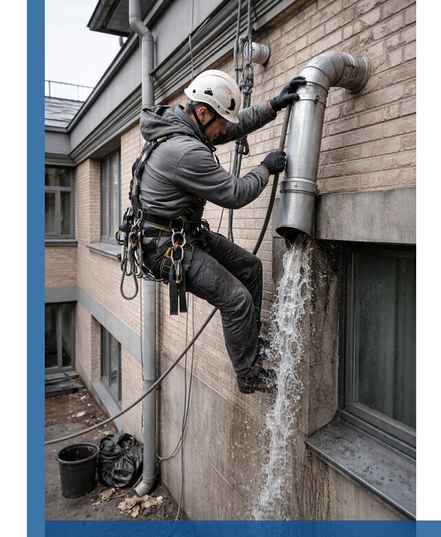 Профессиональная прочистка водосточных труб в Сосногорске с гарантией