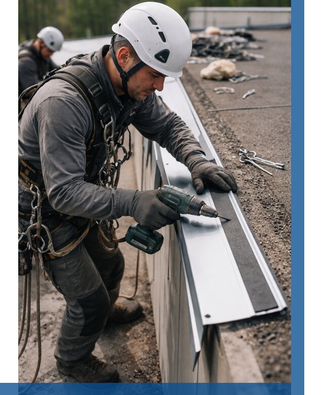 Монтаж капельника на кровле в Сосногорске от 309 р. | ВЫСОТНИК-Сно