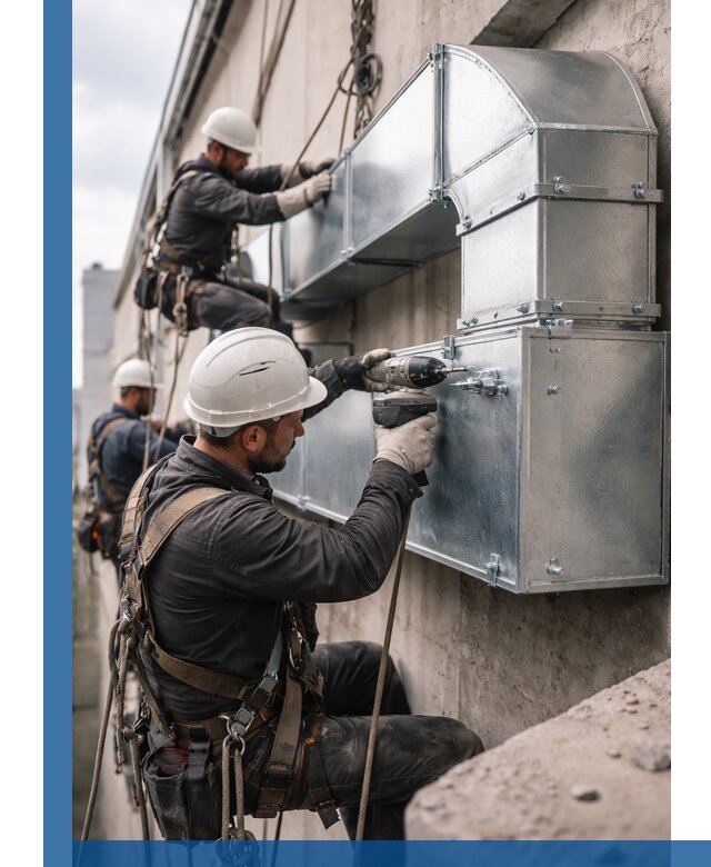 Профессиональный монтаж вентиляционных коробов в Сосногорске под ключ