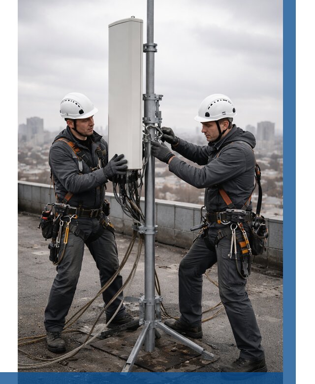 Монтаж антенн связи на крыше в Сосногорске от 8769 р. | ВЫСОТНИК-Сно