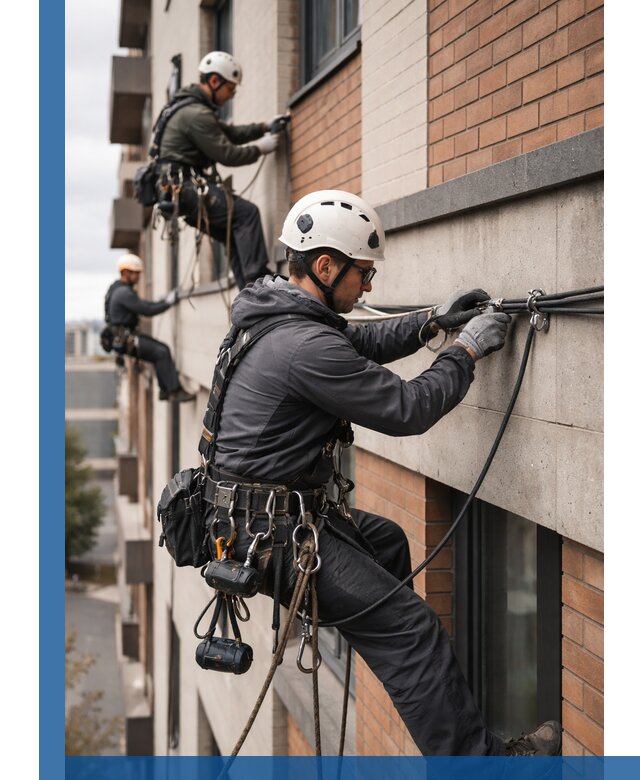 Крепление кабеля на фасаде монтаж и крепеж в Сосногорске