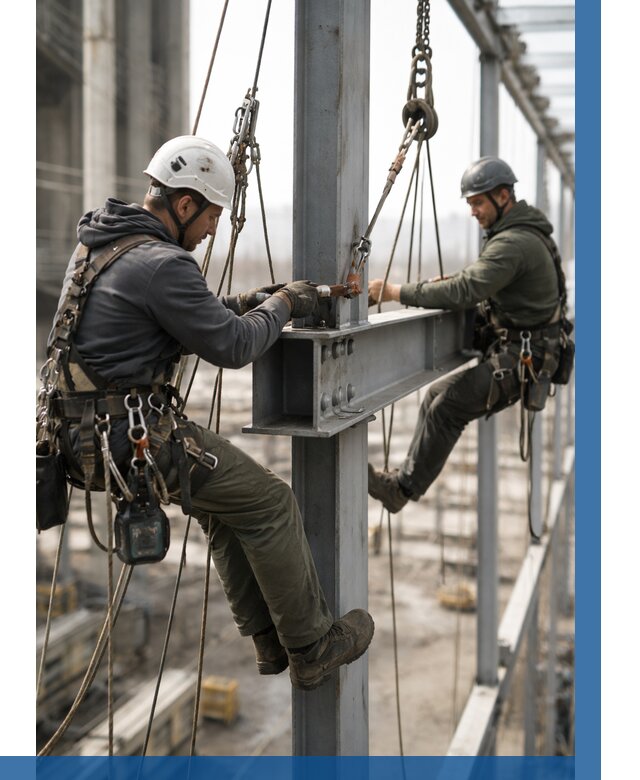 Монтаж металлоконструкций на высоте в Сосногорске от 3611 р. | ВЫСОТНИК-Сно
