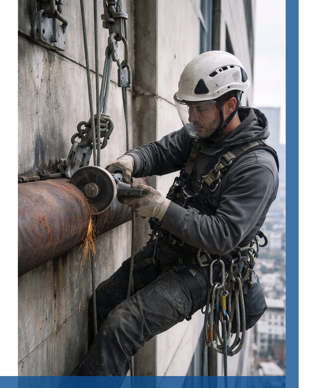 Резка металла на высоте в Сосногорске по цене от 4642 р. | ВЫСОТНИК-Сно