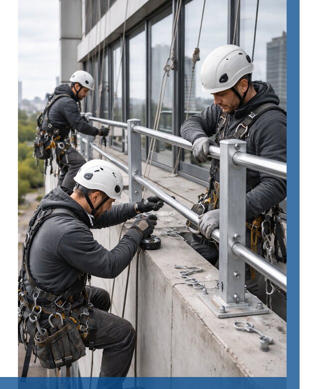 Монтаж ограждений на высоте в Сосногорске, от 1238 р. | ВЫСОТНИК-Сно