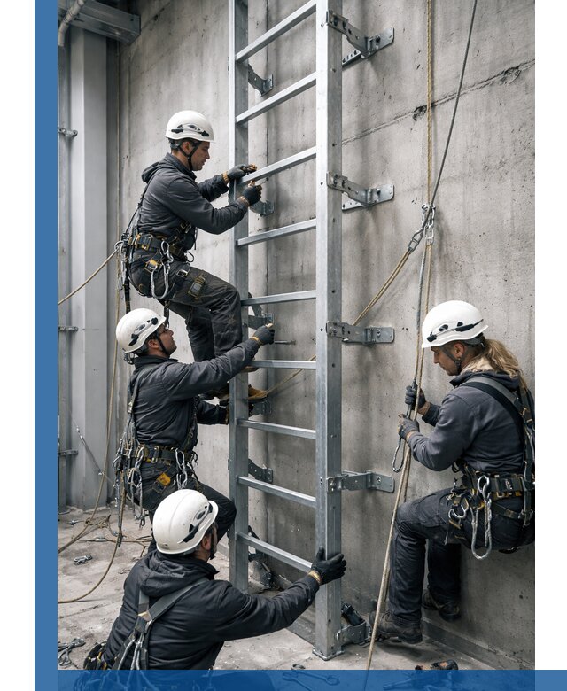 Монтаж металлических лестниц в Сосногорске под ключ со гарантией