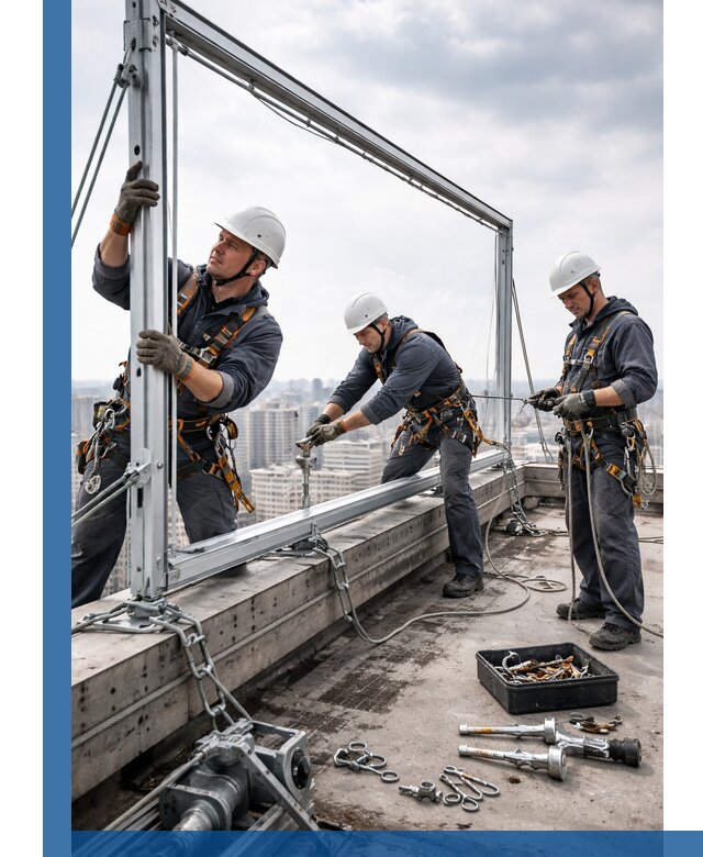 Монтаж крышных рекламных конструкций под ключ в Сосногорске