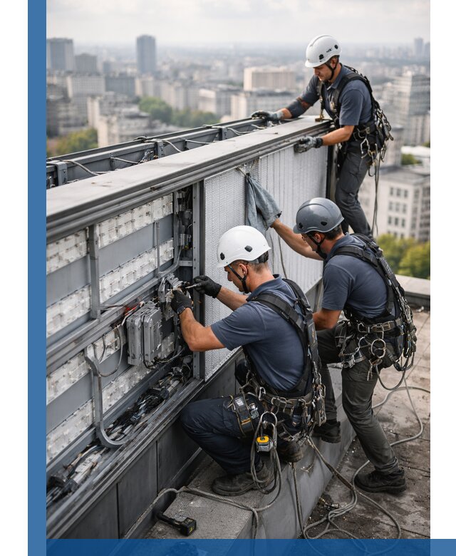 Профессиональное обслуживание крышной рекламы в Сосногорске под ключ