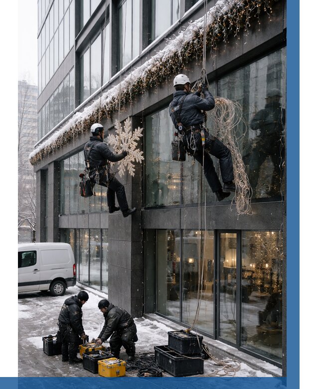 Демонтаж новогоднего оформления в Сосногорске от 5674 р. | ВЫСОТНИК-Сно