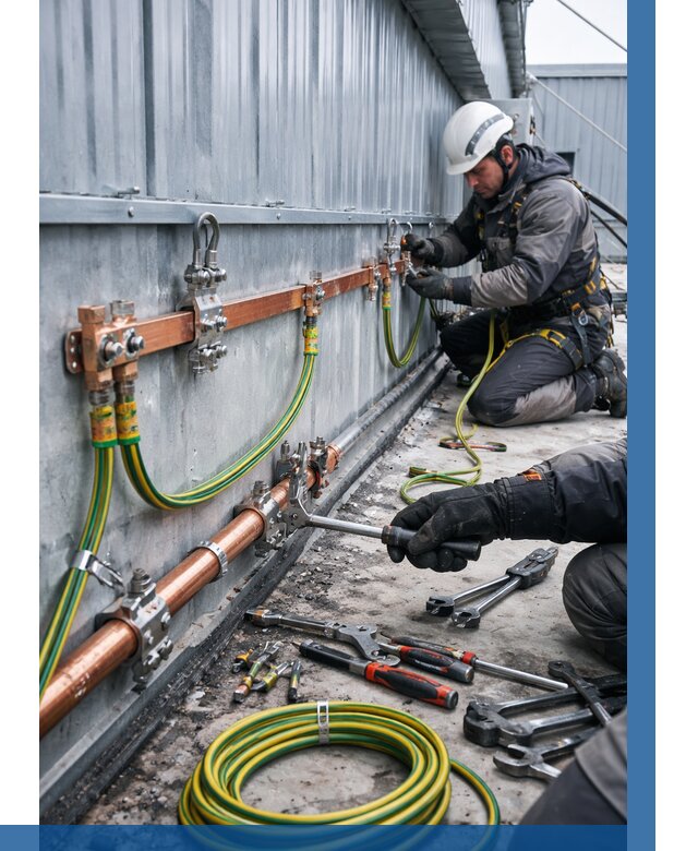 Монтаж заземления здания в Сосногорске от 25790 р. | ВЫСОТНИК-Сно