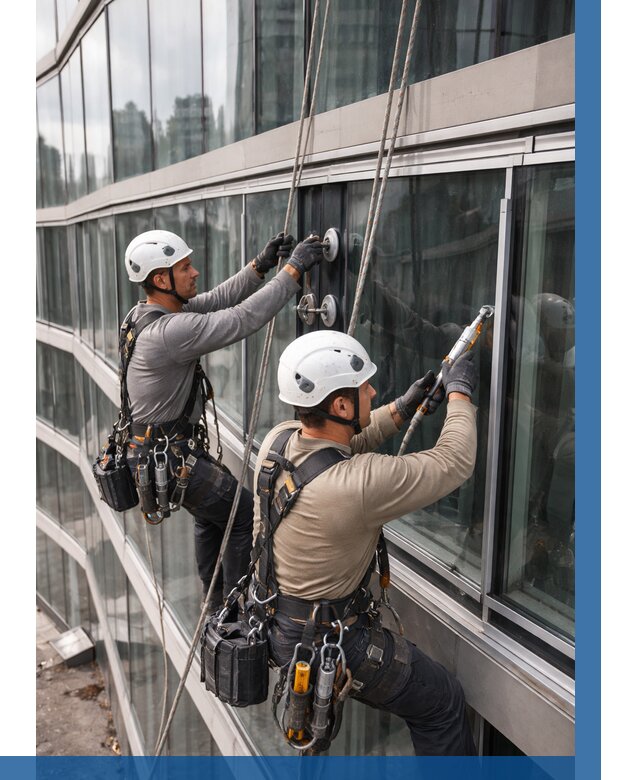 Радиусное остекление фасада в Сосногорске от 12379 р. | ВЫСОТНИК-Сно