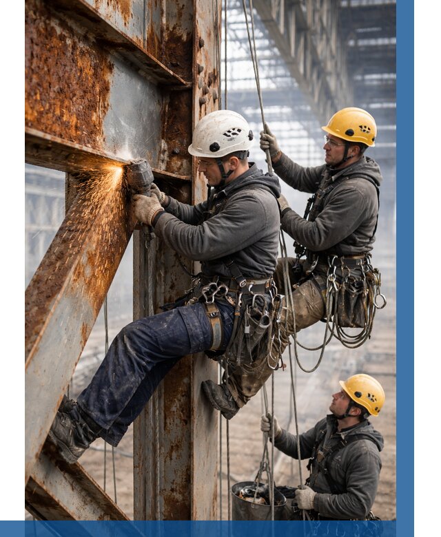 Зачистка металла от ржавчины в Сосногорске от 361 р. | ВЫСОТНИК-Сно