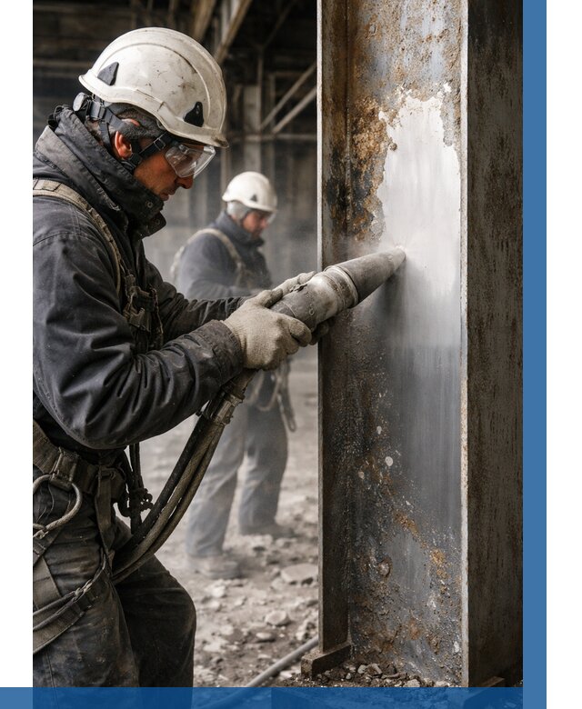 Удаление старой краски с металла в Сосногорске от 464 р. | ВЫСОТНИК-Сно