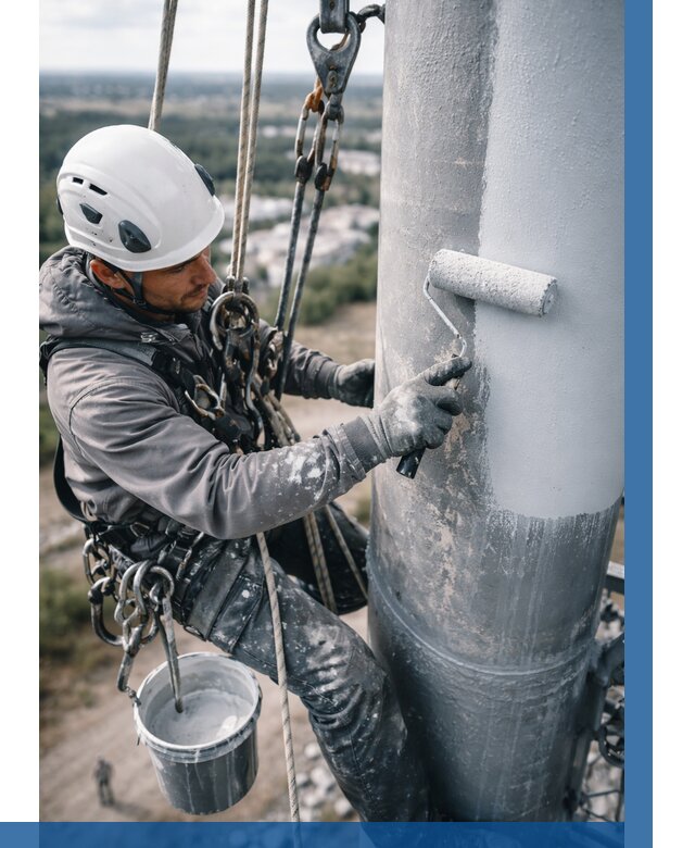 Покраска мачт связи под ключ в Сосногорске от 877 р. | ВЫСОТНИК-Сно