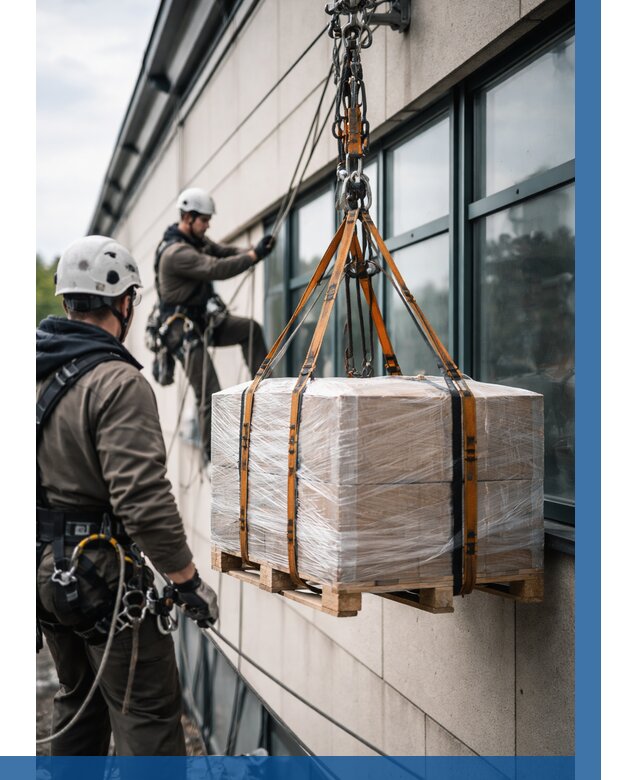 Подъем груза на высоту в Сосногорске от 3095 р. | ВЫСОТНИК-Сно