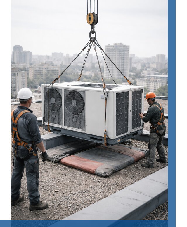 Подъем груза на крышу в Сосногорске от 5158 р. | ВЫСОТНИК-Сно заказать