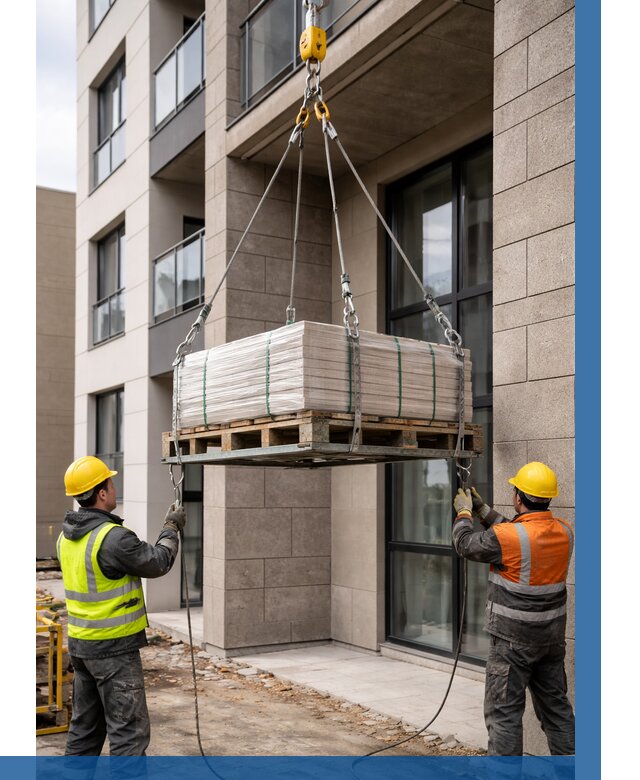 Подъем керамогранита на этаж в Сосногорске от 3611 р. | ВЫСОТНИК-Сно