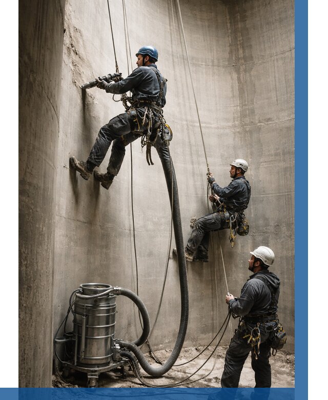 Зачистка силосов в Сосногорске от 4642 р. Договор и смета ВЫСОТНИК-Сно