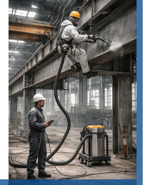 Обеспыливание конструкций в цехе в Сосногорске от 4333 р. | ВЫСОТНИК-Сно