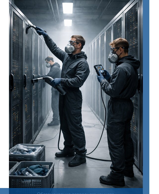 Обеспыливание серверной комнаты в Сосногорске от 4642 р. | ВЫСОТНИК-Сно