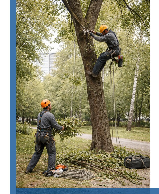 Санитарная обрезка деревьев в Сосногорске, профессионально и безопасно