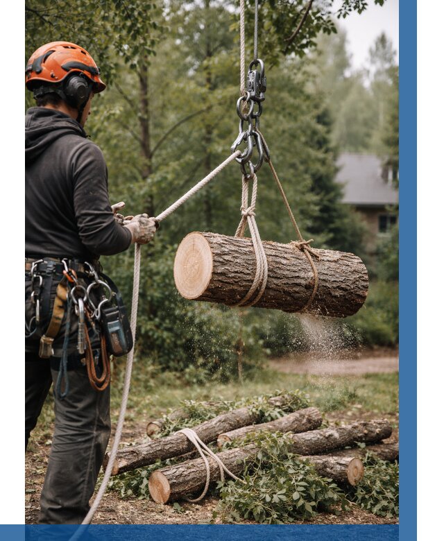 Валка деревьев частями в Сосногорске от 7737 р. | ВЫСОТНИК-Сно