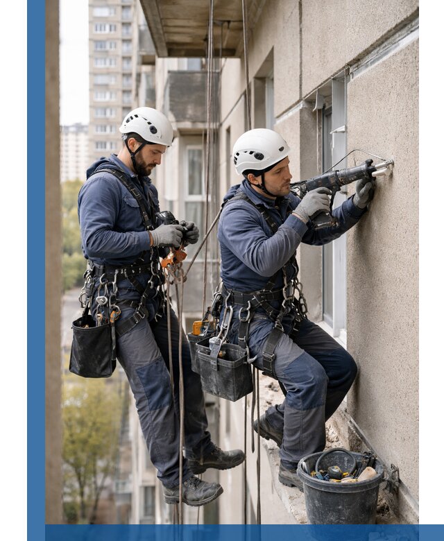 Промышленные альпинисты высотные работы и монтаж в Сосногорске